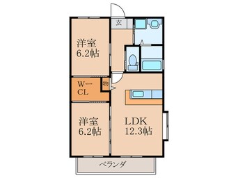 間取図 リーベンコート目尾