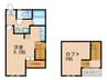 ロザリオカーサⅦ 1Rの間取り