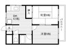レジデンス原田 2DKの間取り