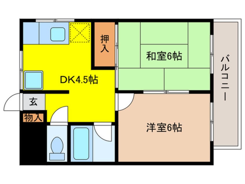 間取図 レジデンス原田