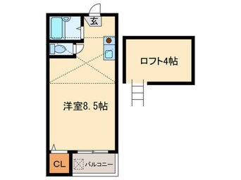 間取図 ムーンヴィラ貝塚