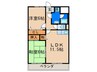 ハイネス穴生２ 2LDKの間取り