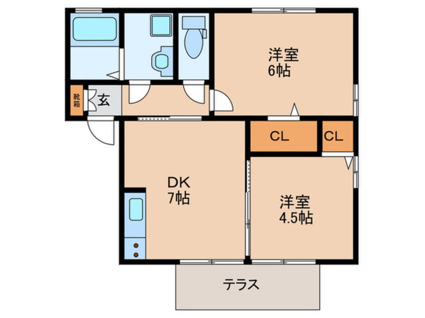 間取図 グランモアK　Ｂ棟