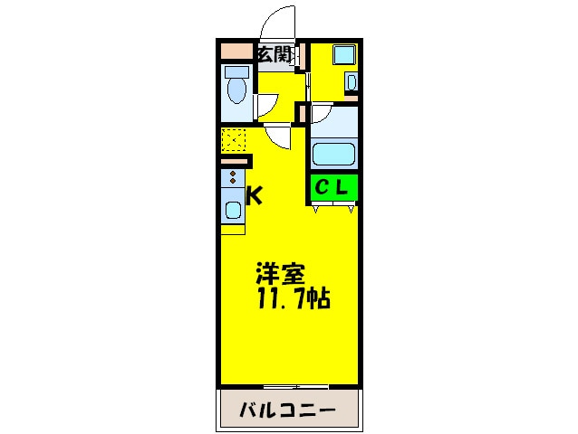 間取り図 プラージュ大橋