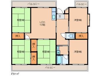 間取図 ホワイトエクセル