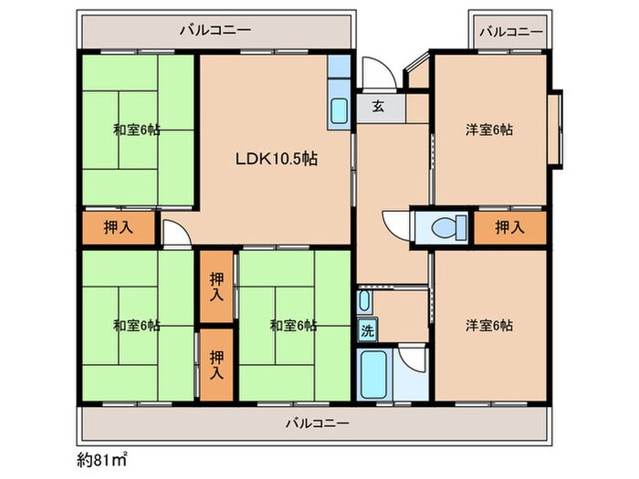 間取り図 ホワイトエクセル