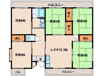 間取図 ホワイトエクセル