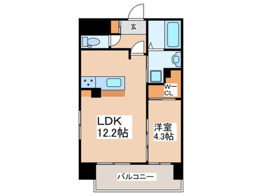 間取図 Ｍｏｌｔｏ　Ｆｅｌｉｃｅ