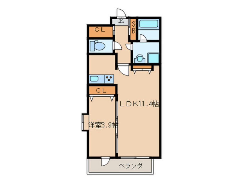 間取図 レジデンス枝光