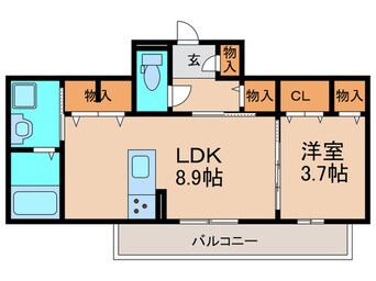 間取図 ソレール　ヴィラ　Ⅱ　Ｄ棟