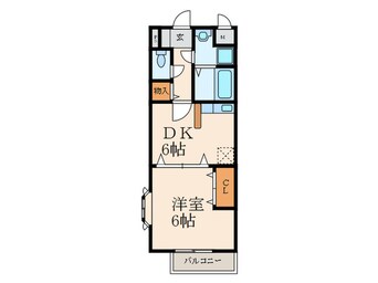 間取図 サンライフ徳力