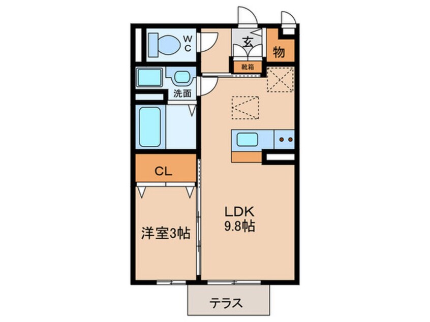 間取図 セジュール　パルフェⅡ
