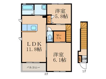 間取図 シトラスガ－デン門司港Ａ棟