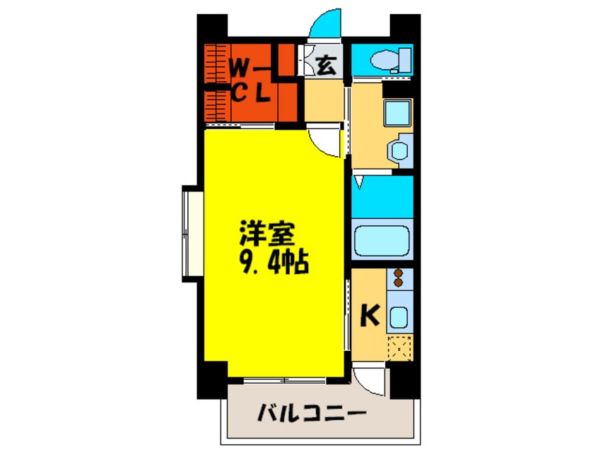 間取図 エルスタンザ天神東