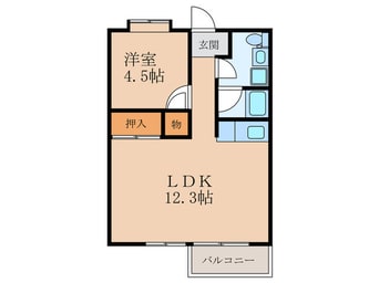 間取図 Moon中原東