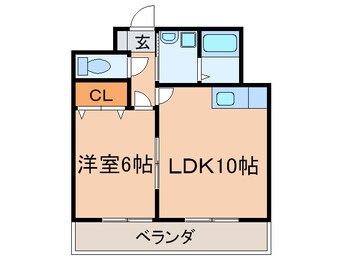 間取図 フォーレスト本城Ⅱ