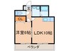 フォーレスト本城Ⅱ 1LDKの間取り