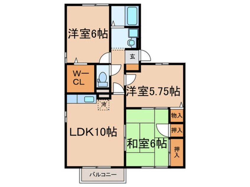 間取図 セジュール雅