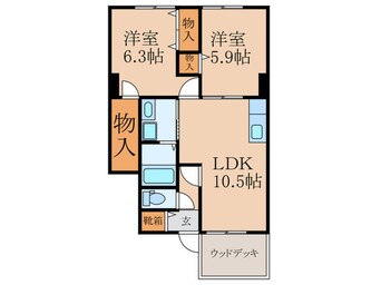 間取図 アビタシオン南方