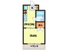 パルム薬院 1DKの間取り