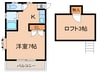 ウイング唐原 1Rの間取り