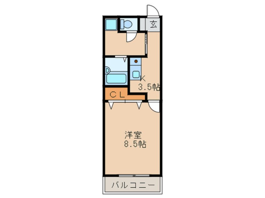 間取図 ドミ－ル二日市