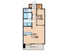 S-RESIDENCE六ツ門abreastⅠ 1LDKの間取り