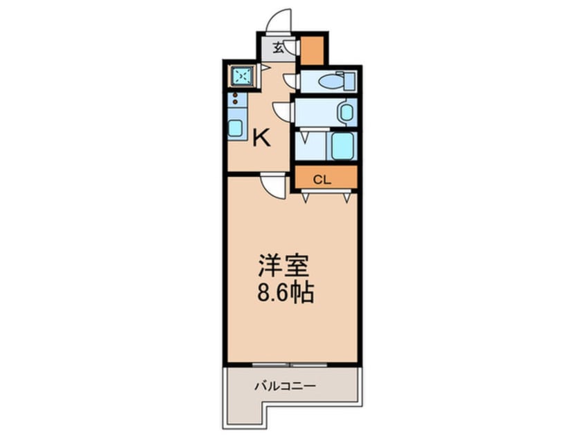 間取図 S-RESIDENCE六ツ門abreastⅡ