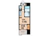 S-RESIDENCE六ツ門abreastⅡ 1DKの間取り