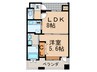 アイビースクエア 1LDKの間取り