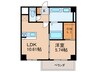 CREST西新 1LDKの間取り