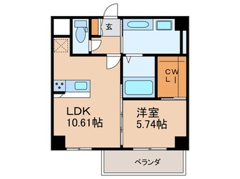 間取図 CREST西新