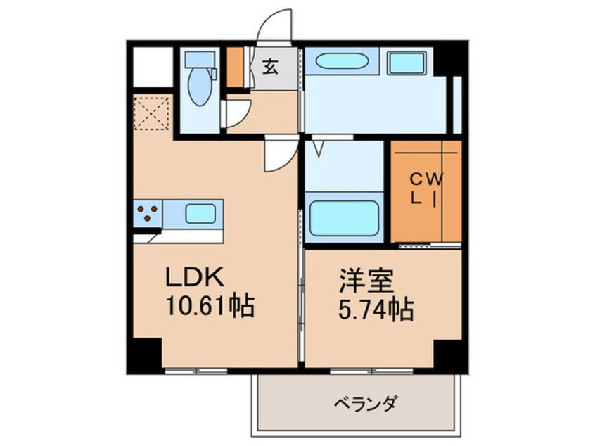 間取図 CREST西新