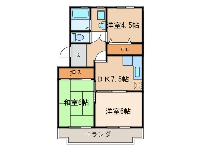 間取り図 桜ハイツ