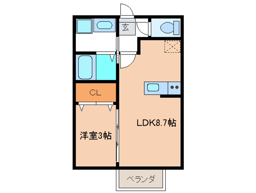 間取図 エクレール