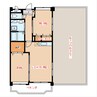 リベルタ新宮 2LDKの間取り
