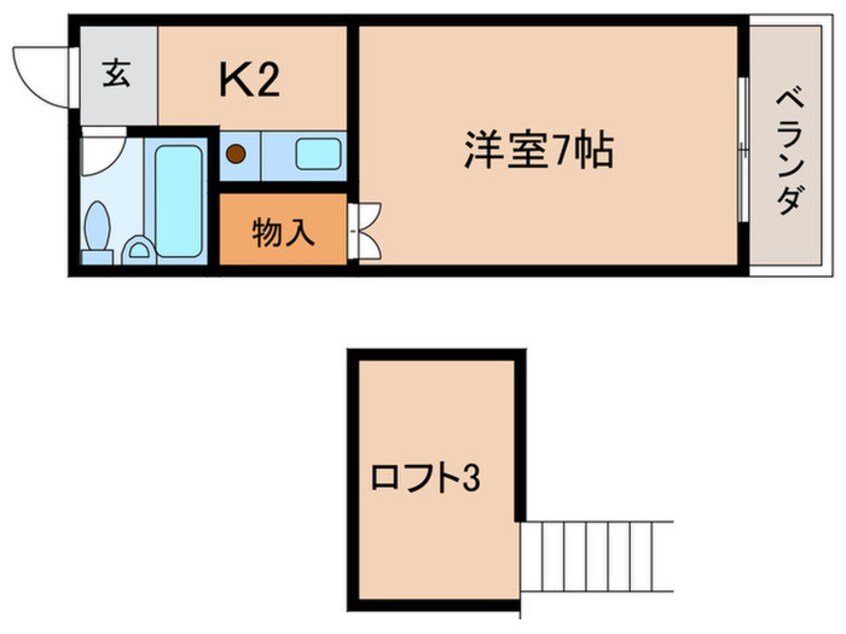 間取図 ディアコート守恒