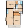 エスペランサ 2LDKの間取り