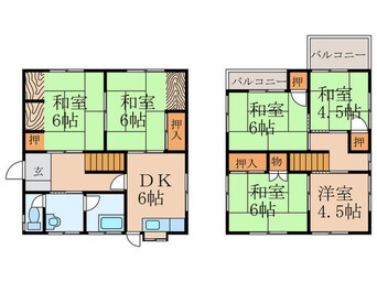 間取図 香坂様貸家