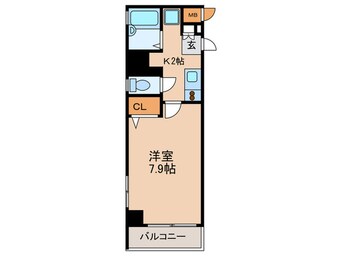 間取図 ラフォ－レ博多駅前(701)