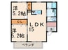 アンソレイユコ－ポイオン 2LDKの間取り