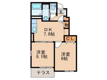 間取図 フィオーレⅢ壱番館