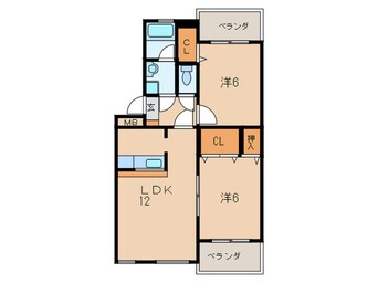 間取図 エスベランサ南小倉