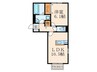 D-room南方 1LDKの間取り