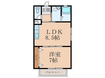 間取図 トレゾア湯川新町A棟