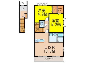 間取図 Confort・Espace