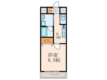 間取図 ラフィ－ネ到津学園通り