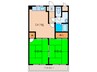 フォ－レストマンション 2DKの間取り