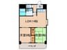リリ－フ浅川Ⅰ 2LDKの間取り