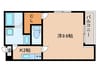 第16富山ビル 1Kの間取り